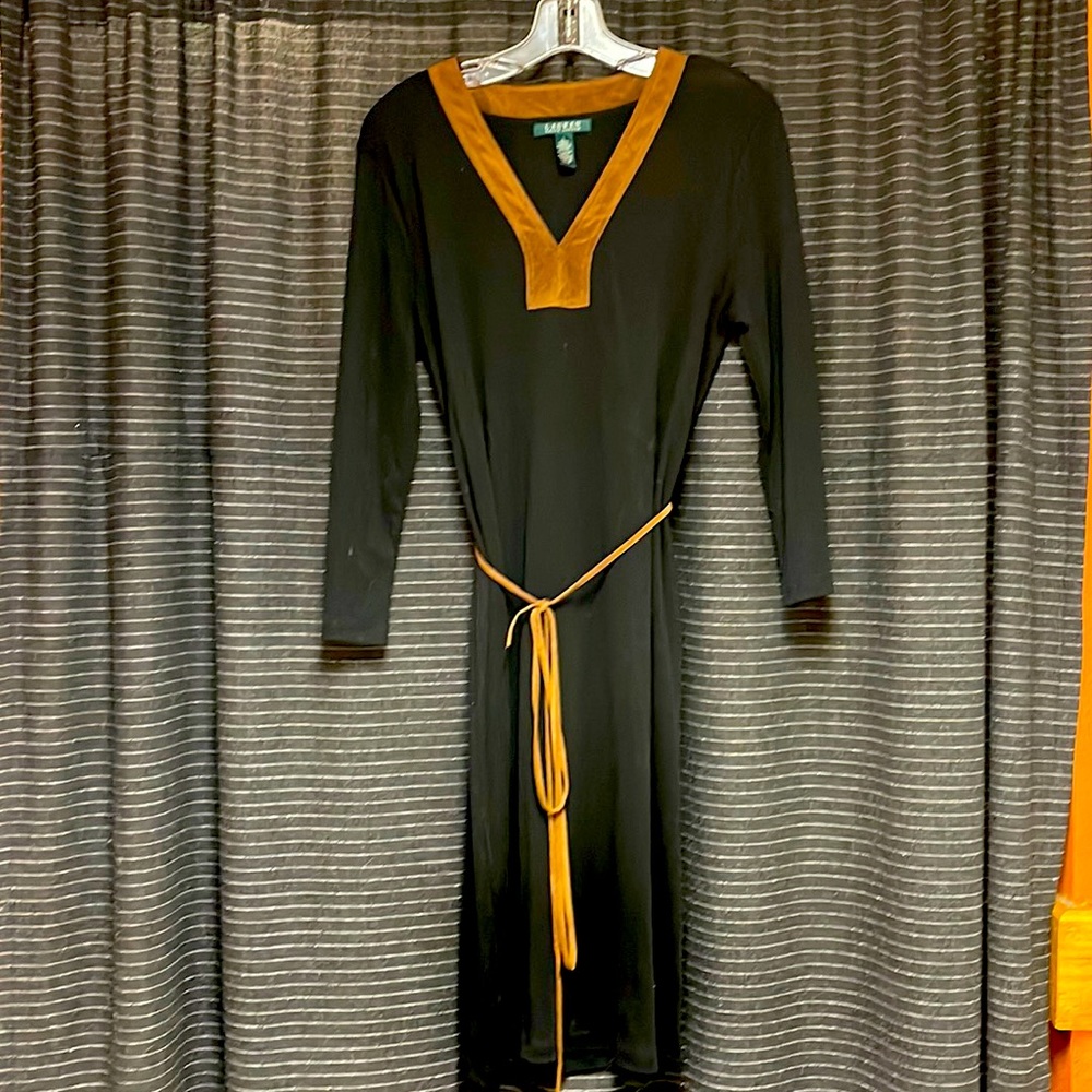 Lauren Ralph Lauren Pullover Black Jersey Dress
